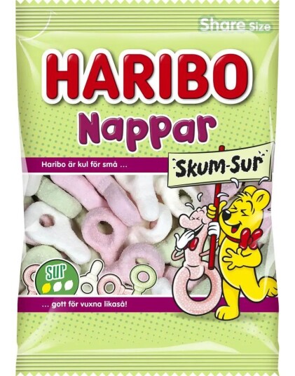 Haribo Sure Skum Smokker 120 gram Haribo Sure Skum Smokker 120 gram