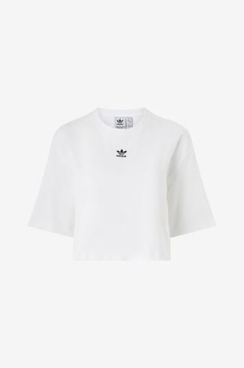 Adidas Originals T skjorte Ess Crop Tee Hvit Adidas Originals T skjorte Ess Crop Tee Hvit