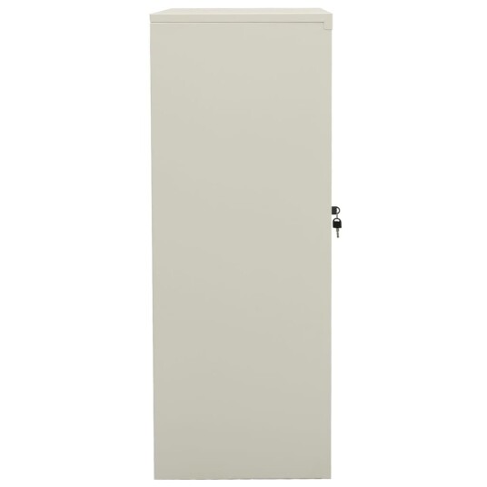 vidaXL Kontorskap 90x40x105 cm stål lysegrå
