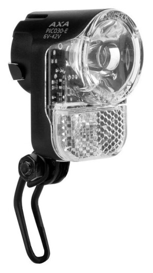Axa Front Light Pico30-E Switch Black 30 Lux, 6-42 Volt, E-Bike, On/Off Switch Axa Front Light Pico30-E Switch Black 30 Lux, 6-42 Volt, E-Bike, On/Off Switch
