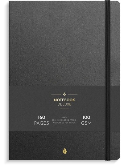 Burde Notebook Deluxe B5 Svart