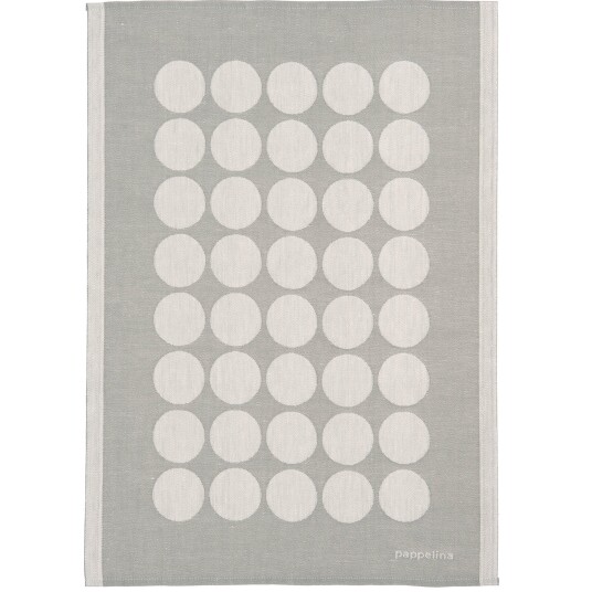Pappelina Kjøkkenhåndkle Fia, 46 x 66 cm, white grey