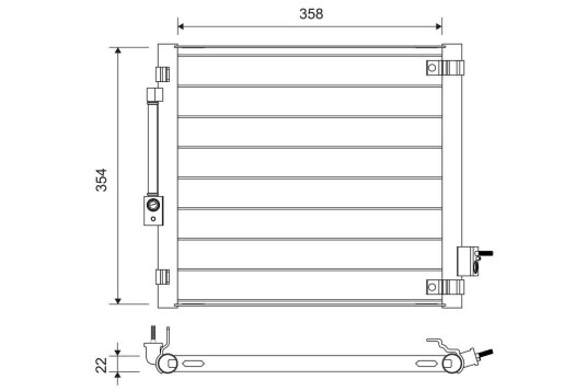 Kondensator VALEO 822759 Kondensator VALEO 822759