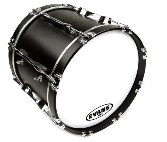 Evans Bd20mx2w 20 March Bass White Basstrommeskinn Evans Bd20mx2w 20 March Bass White Basstrommeskinn