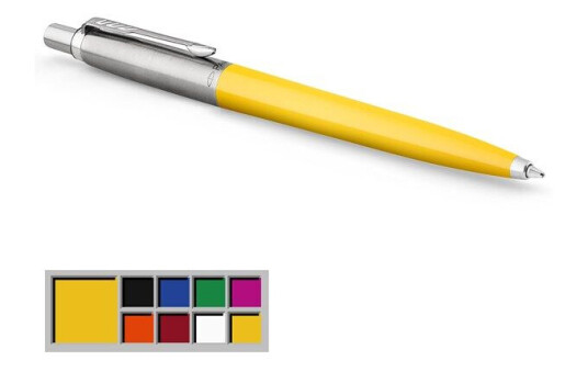 Parker Jotter Originals Ballpoint Pen  Classic Gul Finish  Medium Point  Blå Ink  1 Count