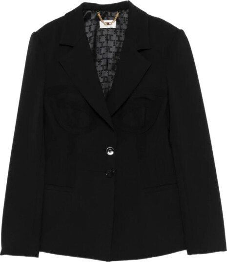 Elisabetta Franchi Dame Jakker Svart XL,