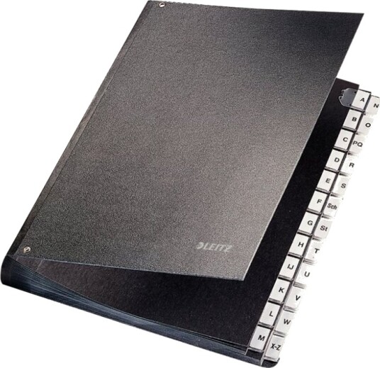 Leitz Klassifikasjonsmappe 24 Rom Fortrykt: A Z For A4 210 X 297 Mm Med Fliker Svart