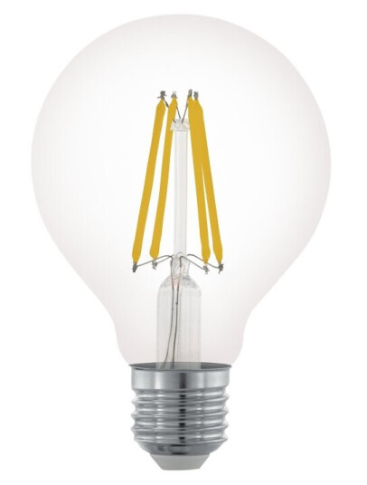 Eglo Led-Filamentlyspære Form: G80 E27 7.5 W Ekvivalent 60 Klasse F Varmt Hvitt Lys 2700 K