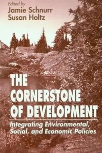 The Cornerstone Of Development Av Jamie (Idrc Ottawa Canada) Schnurr