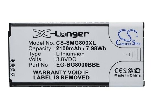 Samsung SM-G800Y batteri (2100 mAh 3.8 V) Samsung SM-G800Y batteri (2100 mAh 3.8 V)
