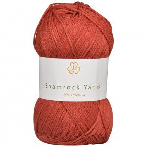 Shamrock Yarns 100% Bomull 8/4 Garn 22 Rustrød