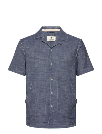 Anerkjendt Akkurt Twill S/S Shirt - Blue - S