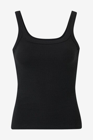 Bread & Boxers Undertøystopp Singlet Ribbed Svart Bread & Boxers Undertøystopp Singlet Ribbed Svart
