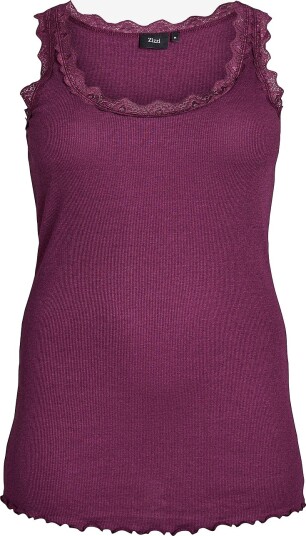 Zizzi Topp vmLiv S/L Top Brun