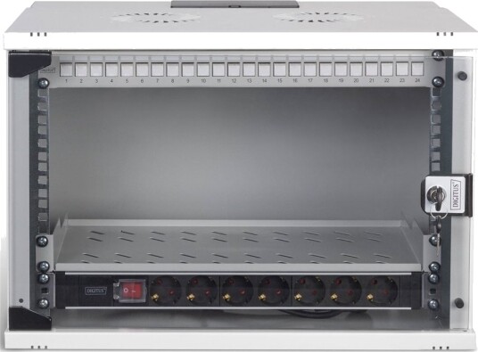 Digitus Soho Pro Series Skap 540X400 Mm (Wxd) Veggmonterbar Ral 7035 Lysegrå 7U 19" Digitus Soho Pro Series Skap 540X400 Mm (Wxd) Veggmonterbar Ral 7035 Lysegrå 7U 19"