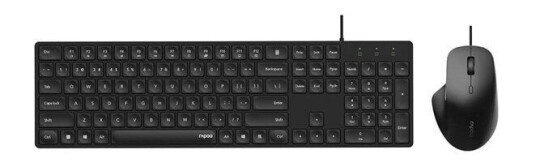 Rapoo NX8020 Kablet Tastatur og Mussett USB Nordisk Layout Svart Rapoo NX8020 Kablet Tastatur og Mussett USB Nordisk Layout Svart