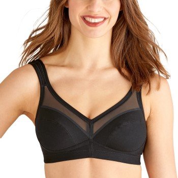 Swegmork BH Net Faitrode Cotton Soft Bra Svart okologisk bomull C 80 Dame