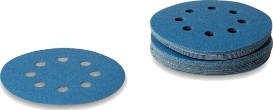 Ø125 mm slipeskiver til alle eksenterslipere unntatt Festool 5 stk. Cool Blue Korn P600