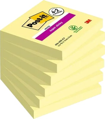 3M 7100259321 Firkant Gult Papir 76 Mm 76 Mm 90 Ark 3M 7100259321 Firkant Gult Papir 76 Mm 76 Mm 90 Ark