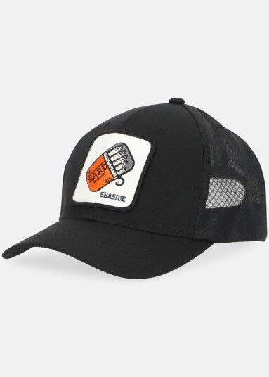 Seaside Trucker Cap Black Sardine Onesize Treningstilbehør