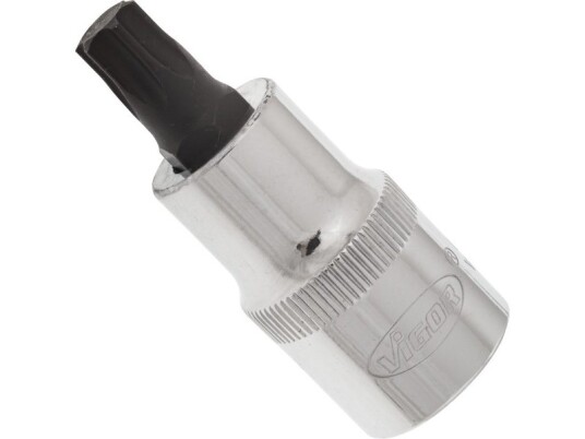 Vigor V2157 Pipenøkkelinnsats 1/2" med T50 Hode 5,5 cm