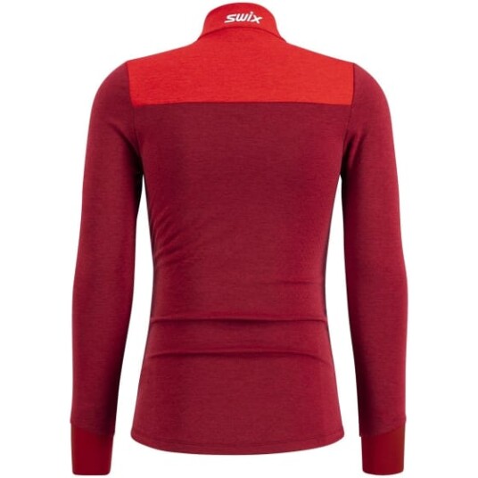 Swix Dynamic Midlayer Half Zip Herre Rhubarb Red/Swix Red L