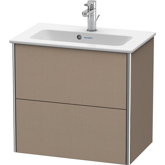 Duravit Xsquare Servantskap m/2 skuffer 610x560x388 mm Tekstil