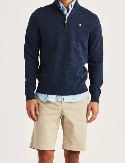 Morris Randall Half Zip Navy M Morris Randall Half Zip Navy M