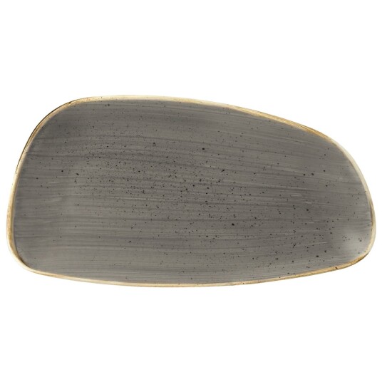 Churchill Chefs Geo fat Stonecast Peppercorn 15.5x30 cm  Grå/Brun Rektangulær 12 Stykk / Forpakning