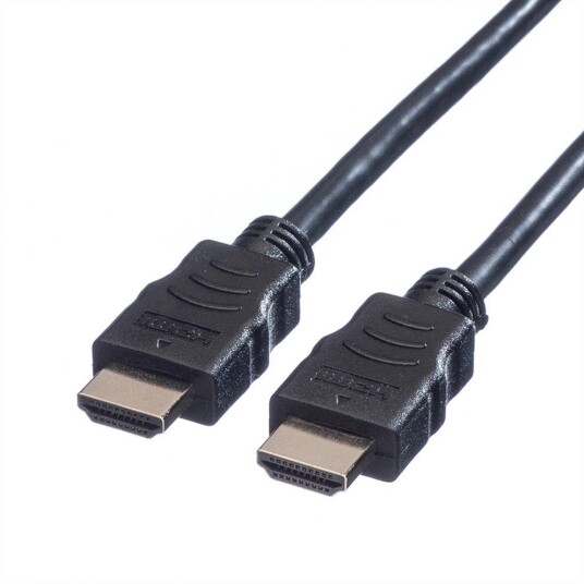 Value 1.5m HDMI-kabel med Ethernet, Black, 4K-støtte
