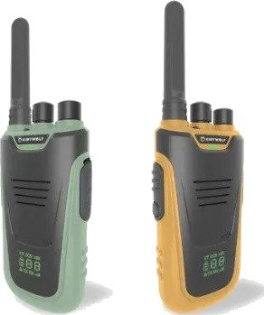 Kidywolf Walkie-Talkies Med Lommelykt Grønn/Oransje