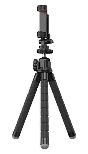 Apexel Apl-Jj025 Fleksibelt Stativ + Gopro-Adapter (Svart) Apexel Apl-Jj025 Fleksibelt Stativ + Gopro-Adapter (Svart)