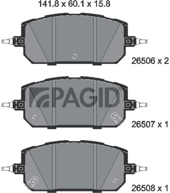 PAGID T2945N Bremseklosser