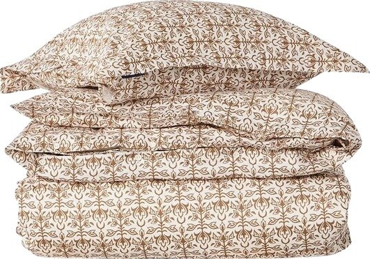 Lexington - Sengesett 140x200 cm bomullssateng ornament white/fudge