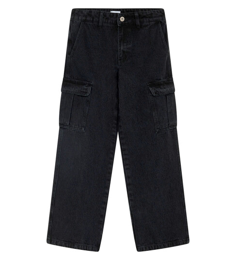 Grunt Jeans Worki Low Waist Cargo Svart 15 år 170 Jeans