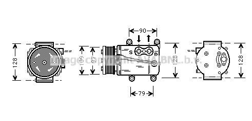 AC kompressor AVA Clever Choice FDAK105