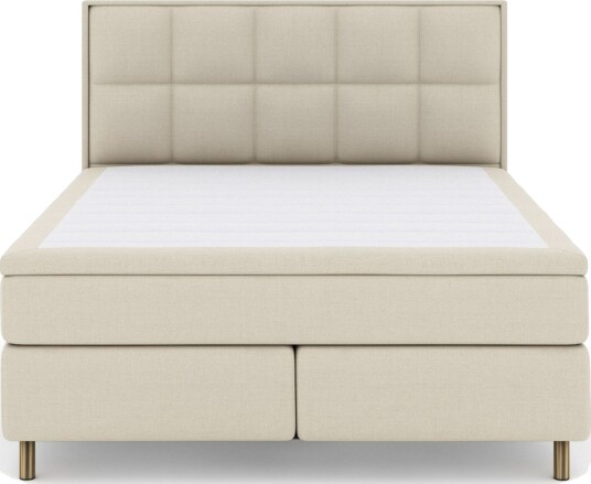 Select No 6 Komplett Sengepakke 210x210 Medium Memory/Pocket Beige/Kobberben