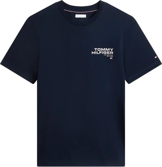 Tommy Hilfiger Ny Back Flag Graphic Tee Navy L