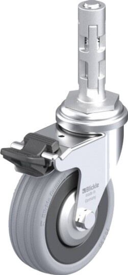 Blickle 751154 Lra-Vpa 75G-Fi-Fa-E01 Styrehjul Med Brems 75 Mm, 60 Kg