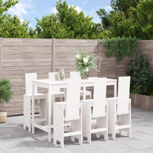  Hagebarsett 7 deler hvit heltre furu 3157782