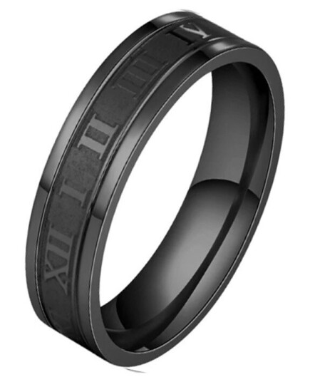 Auxere Ring Rustfritt Stål KXD1008-57 - Herre - Stainless Steel