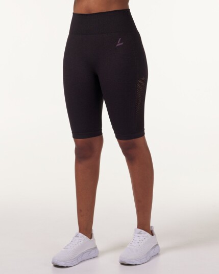 LEVITY Eclipse Mesh Seamless Biker Shorts Red Dusty Marl - S