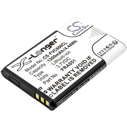 FRITZ!Fon C6 batteri (1200 mAh 3.7 V, Sort)