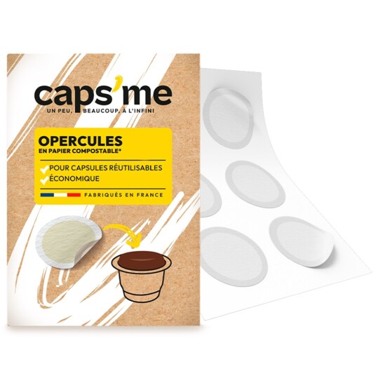 Capsme Refill papplokk 102 stk Komposterbare kaffe lokk Mat og drikke