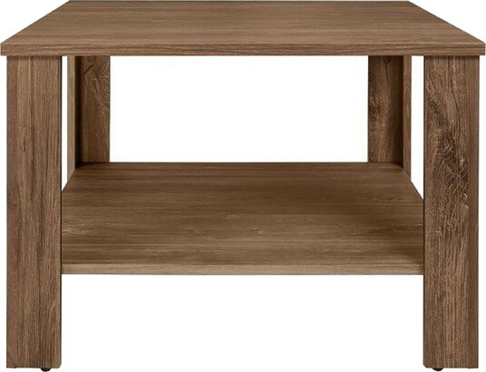 Odettie Sofabord 68 cm med Oppbevaring Hylle Eik - Brun
