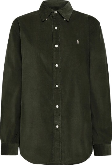 Polo Ralph Lauren Custom Fit Corduroy Shirt COMPANY OLIVE W/K S