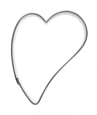 Pepperkakeform Hjerte Skjevt 2 S  7 Cm 