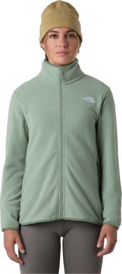 The North Face Glacier Full Zip Fleecetrøye Dame Grønn M
