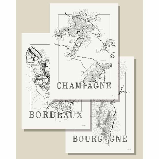 Brushery 3 stk. vinplakater Det franske settet 50x70cm