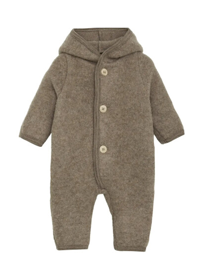 Huttelihut Pram Suit Pixie Wool Fleece   Beige   98